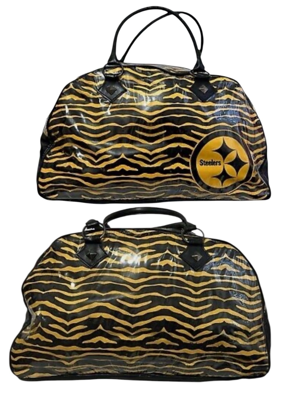 Authentic NFL PITTSBURGH STEELERS Duffel Bag with Shoulder Strap Team Co…